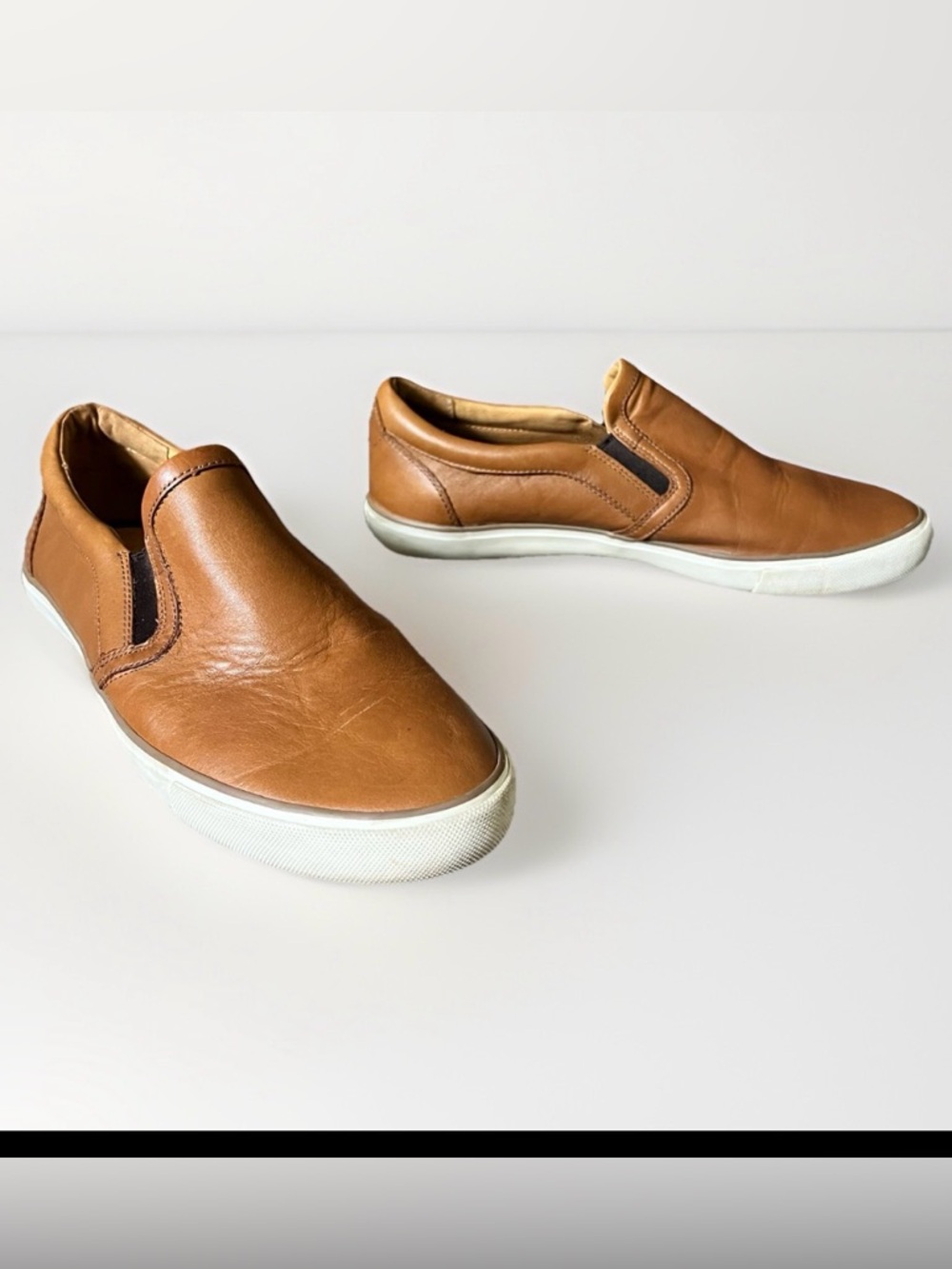 COACH  Brown Leather Men's Slip On Shoes 9